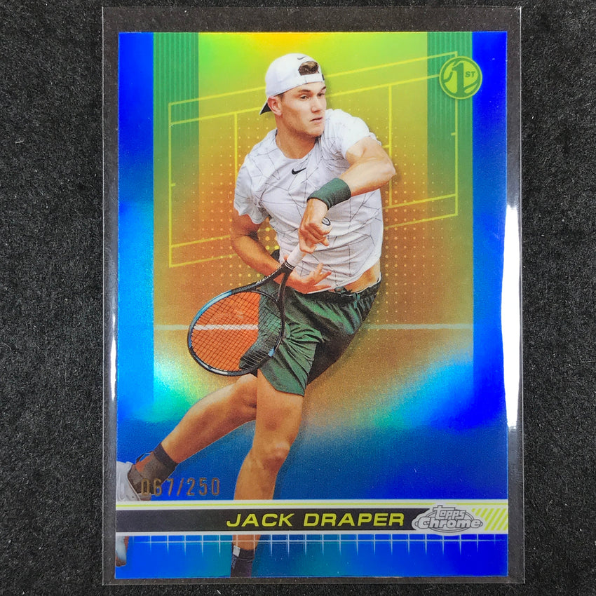 2024 Topps Chrome Tennis JACK DRAPER Base Blue /250 #2