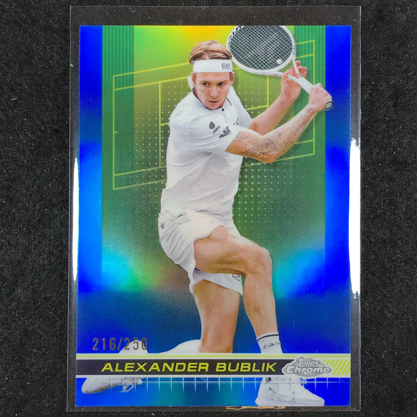 2024 Topps Chrome Tennis ALEXANDER BUBLIK Base Blue /250 #22