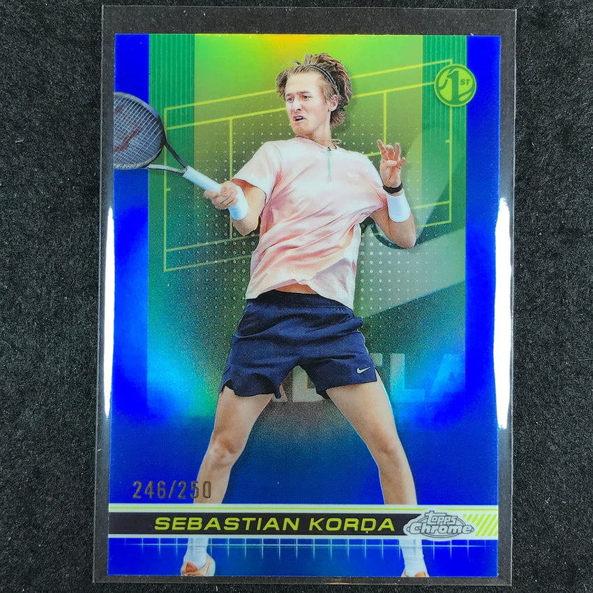 2024 Topps Chrome Tennis SEBASTIAN KORDA Base Blue /250 #57