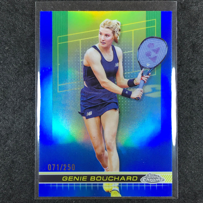 2024 Topps Chrome Tennis GENIE BOUCHARD Base Blue /250 #79