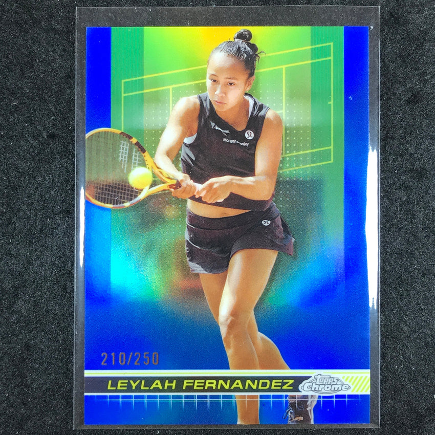2024 Topps Chrome Tennis LEYLAH FERNANDEZ Base Blue /250 #123