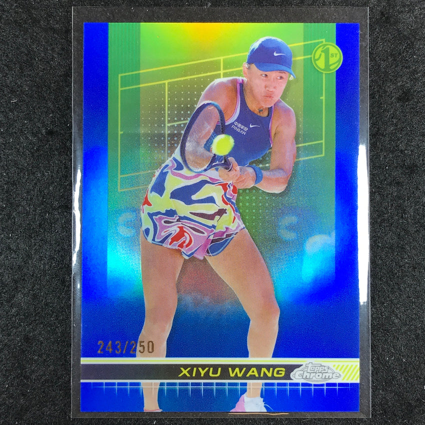 2024 Topps Chrome Tennis XIYU WANG Base Blue /250 #126