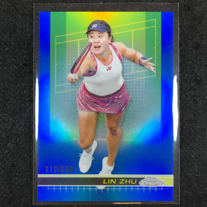 2024 Topps Chrome Tennis LIN ZHU Base Blue /250 #133