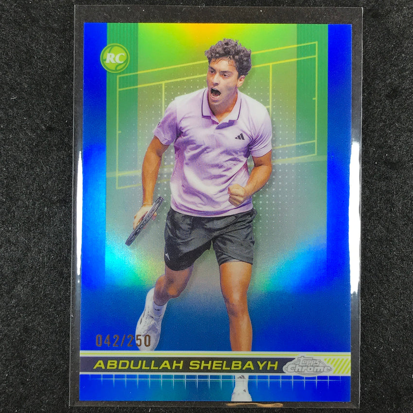 2024 Topps Chrome Tennis ABDULLAH SHELBAYH Rookie Base Blue /250 #172
