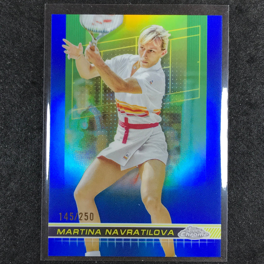 2024 Topps Chrome Tennis MARTINA NAVRATILOVA Base Blue /250 #175