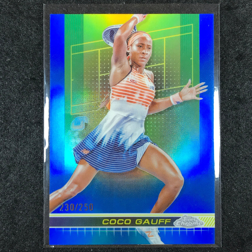 2024 Topps Chrome Tennis COCO GAUFF Base Blue /250 #177