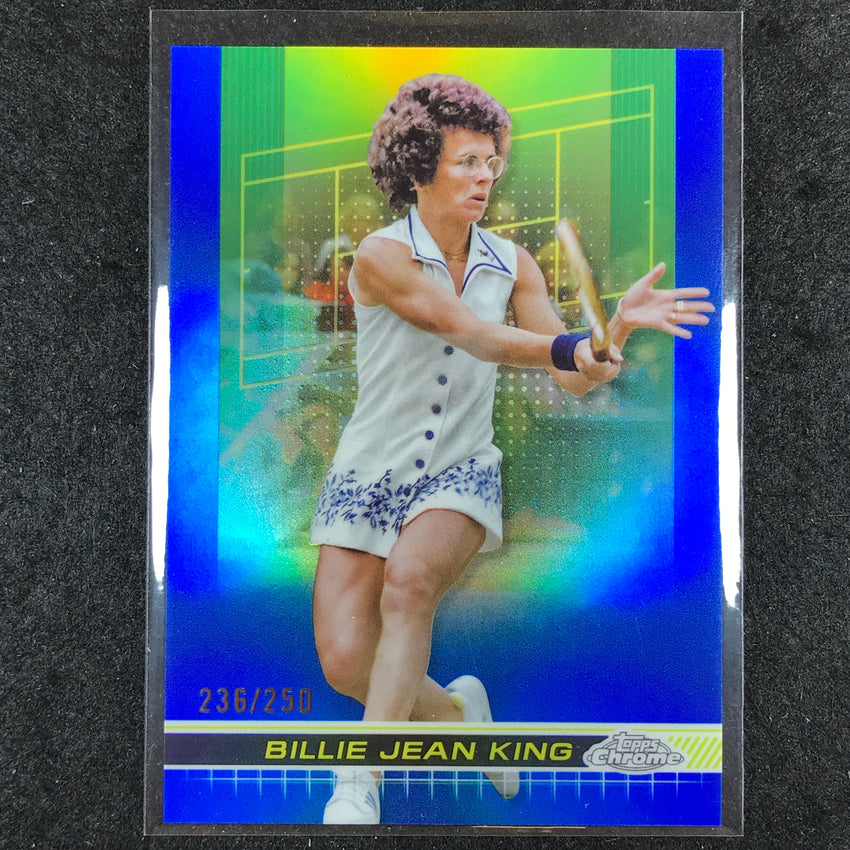 2024 Topps Chrome Tennis BILLIE JEAN KING Base Blue /250 #184