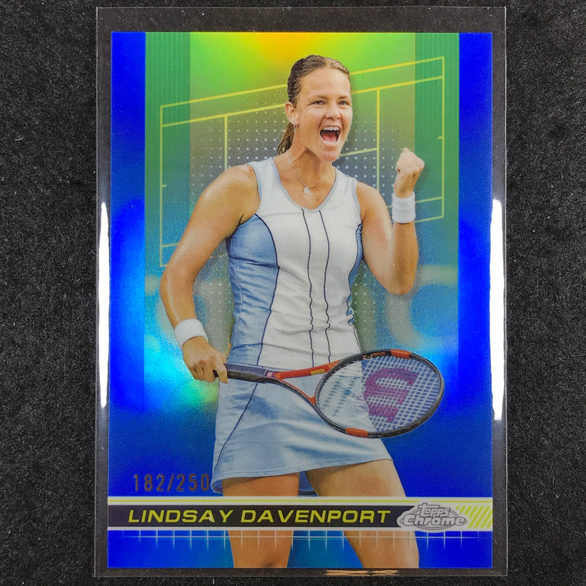 2024 Topps Chrome Tennis LINDSAY DAVENPORT Base Blue /250 #186
