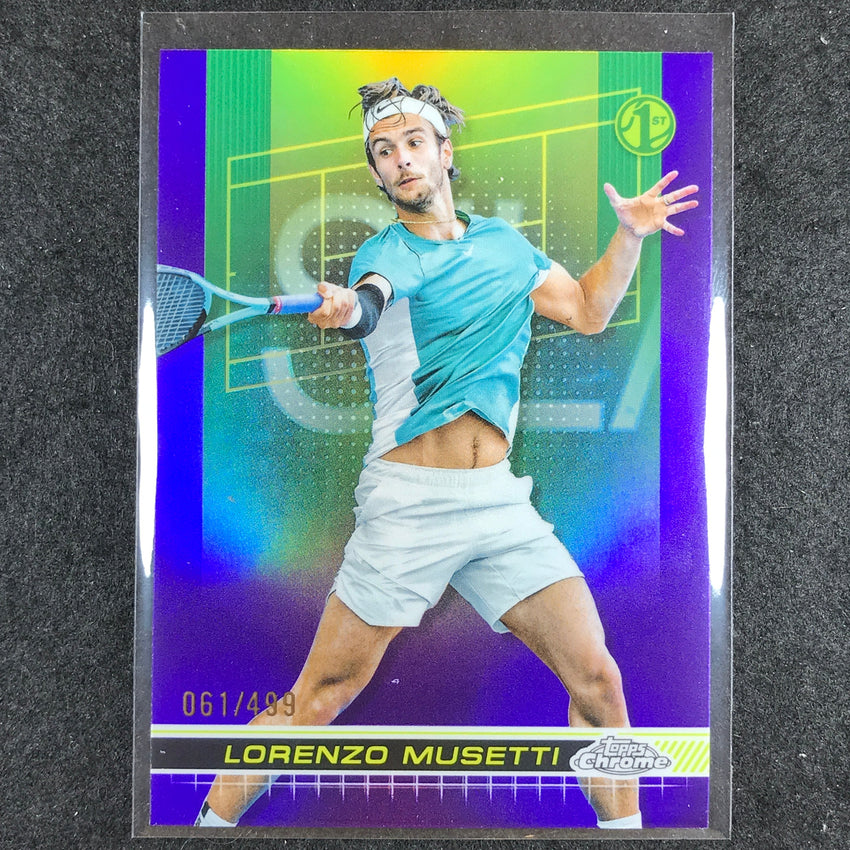 2024 Topps Chrome Tennis LORENZO MUSETTI Base Purple /499 #31