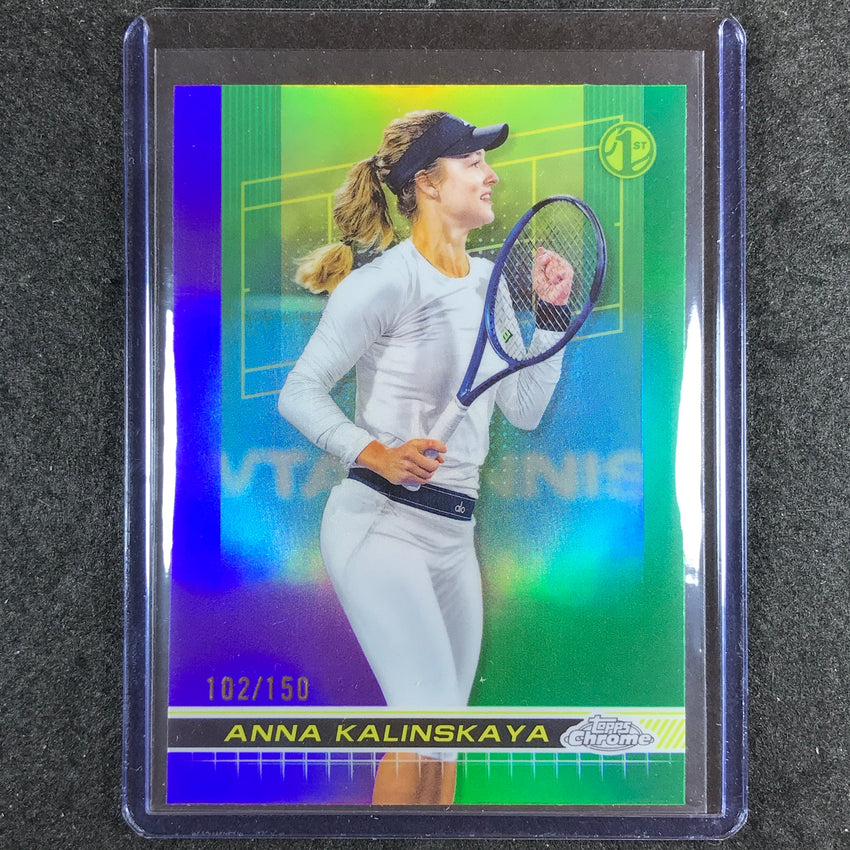 2024 Topps Chrome Tennis ANNA KALINSKAYA Base Purple Green 102/150 #33