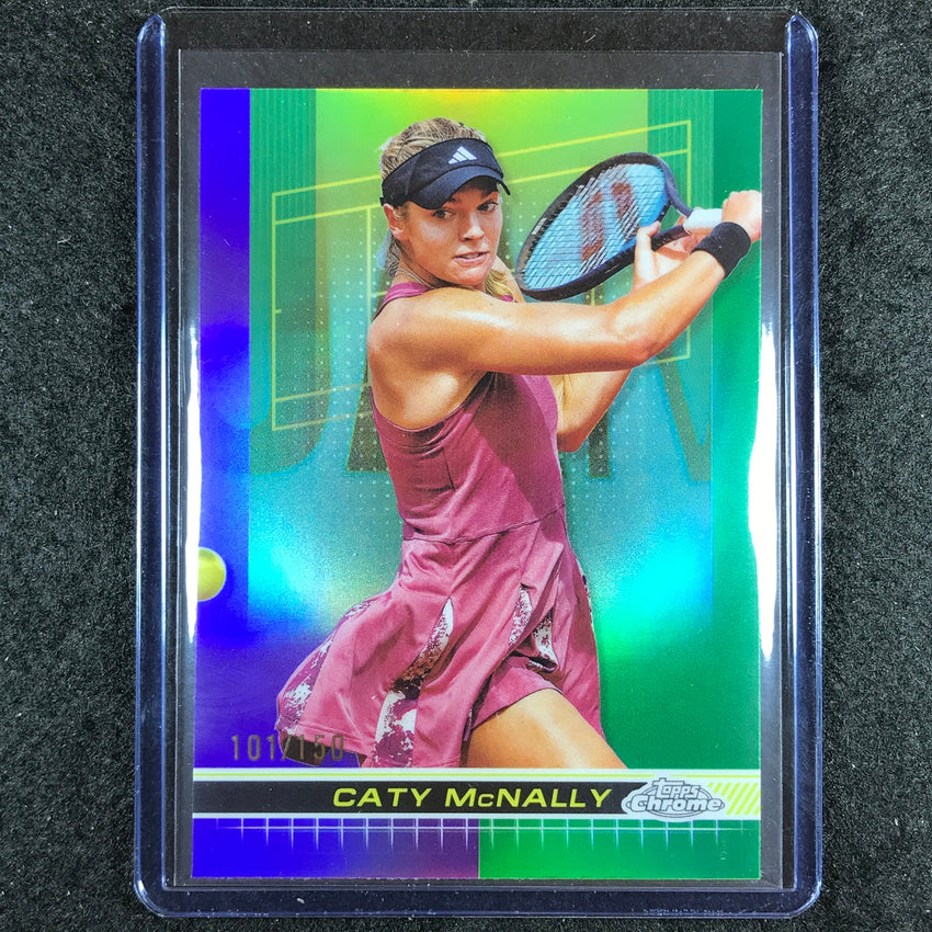 2024 Topps Chrome Tennis CATY MCNALLY Base Purple Green 101/150 #47