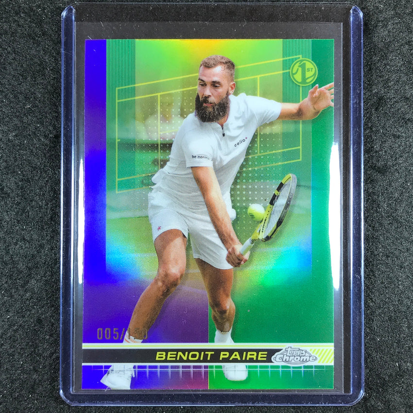 2024 Topps Chrome Tennis BENOIT PAIRE Base Purple Green 5/150 #59
