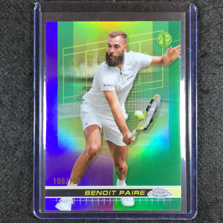2024 Topps Chrome Tennis BENOIT PAIRE Base Purple Green 106/150 #59