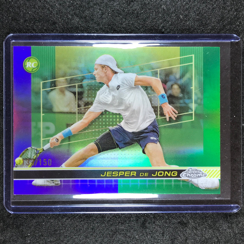 2024 Topps Chrome Tennis JESPER DE JONG Base Purple Green 133/150 #70