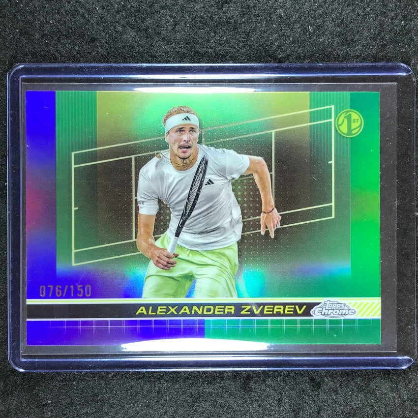 2024 Topps Chrome Tennis ALEXANDER ZVEREV Base Purple Green 76/150 #74