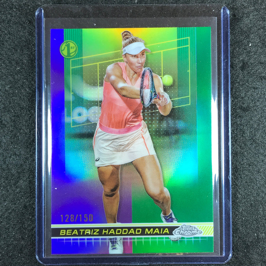 2024 Topps Chrome Tennis BEATRIZ HADDAD MAIA Base Purple Green 128/150 #87
