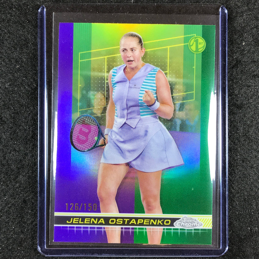 2024 Topps Chrome Tennis JELENA OSTAPENKO Base Purple Green 126/150 #103