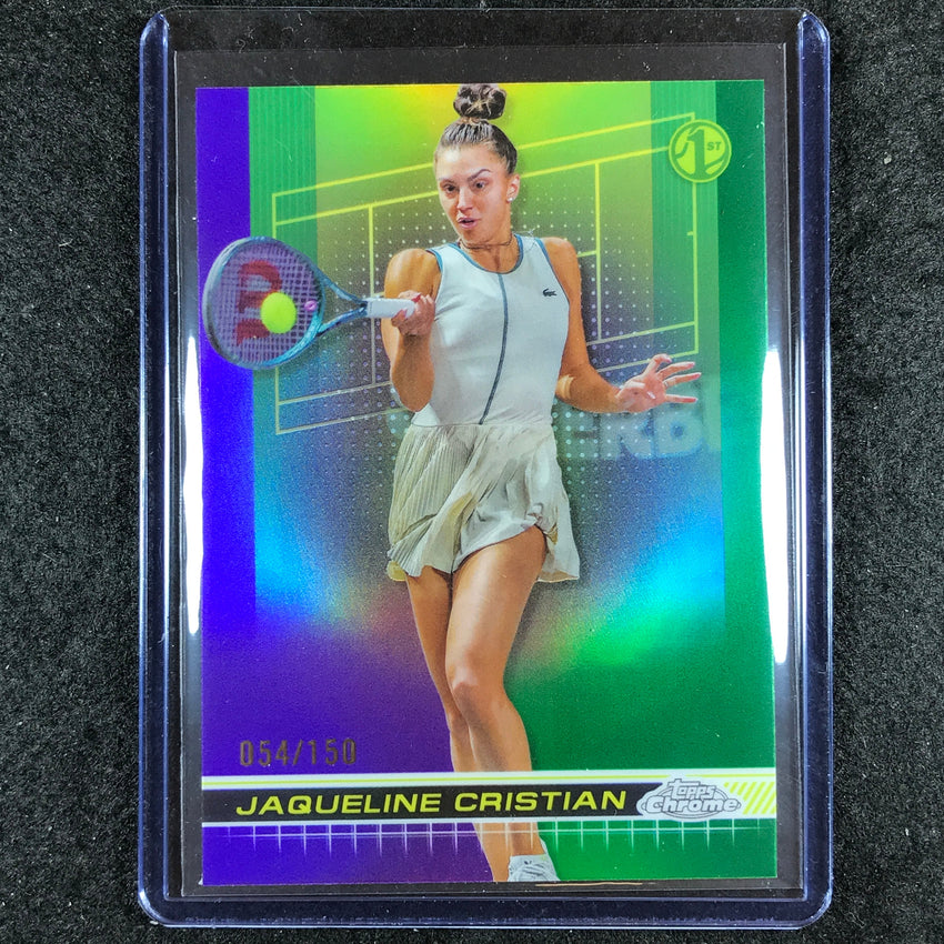 2024 Topps Chrome Tennis JAQUELINE CRISTIAN Base Purple Green 54/150 #144