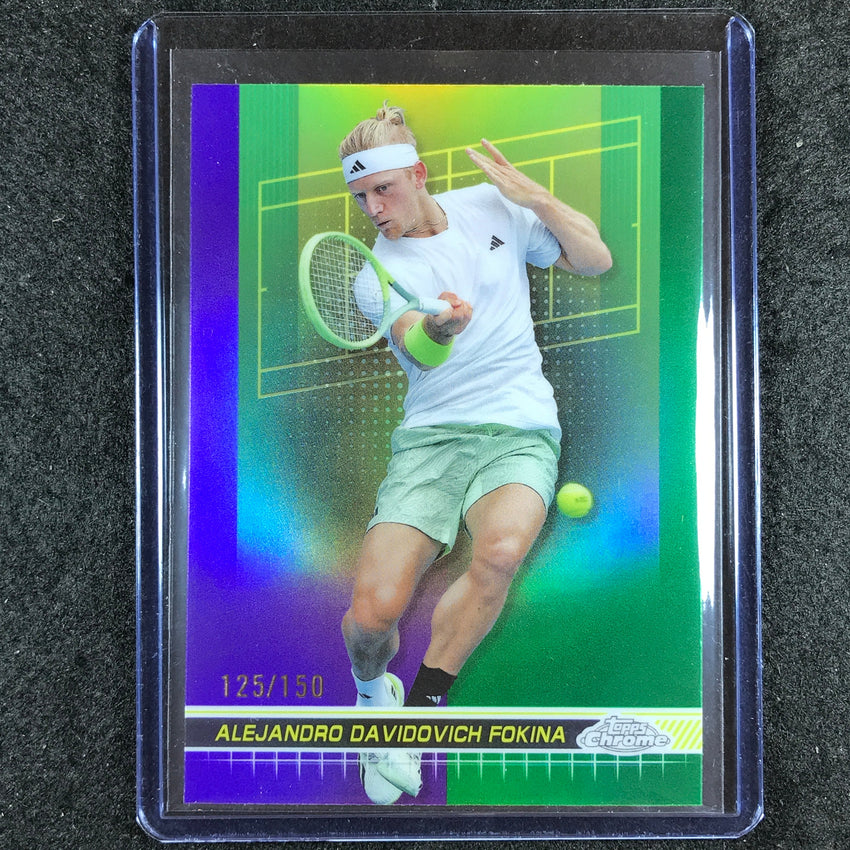 2024 Topps Chrome Tennis ALEJANDRO DAVIDOVICH FOKINA Purple Green 125/150 #148