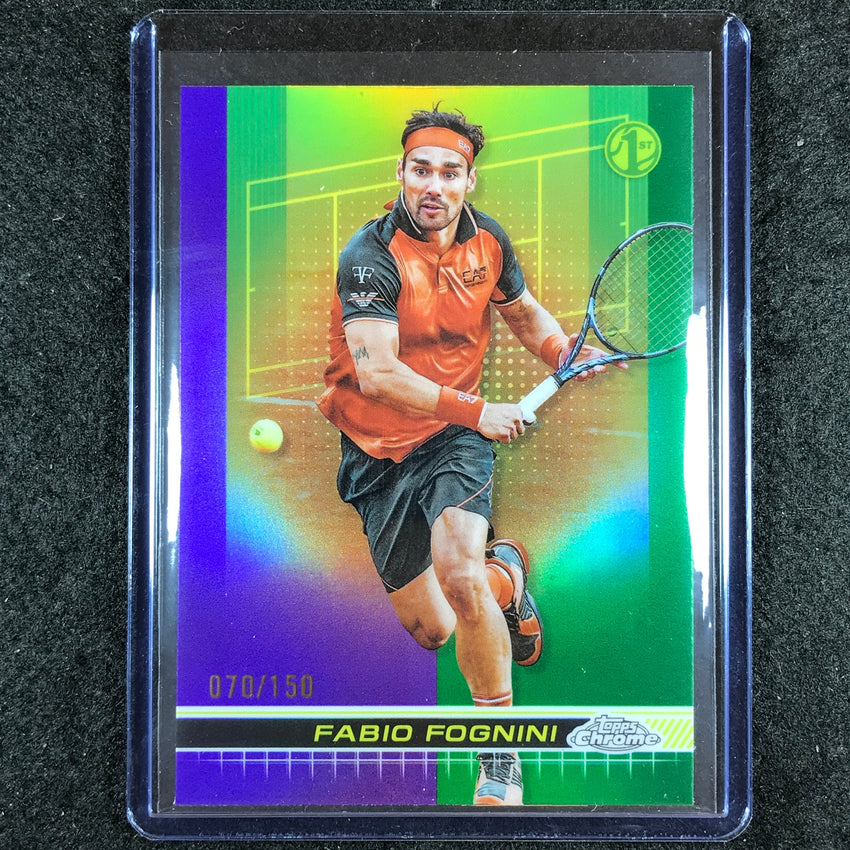 2024 Topps Chrome Tennis FABIO FOGNINI Base Purple Green 70/150 #165