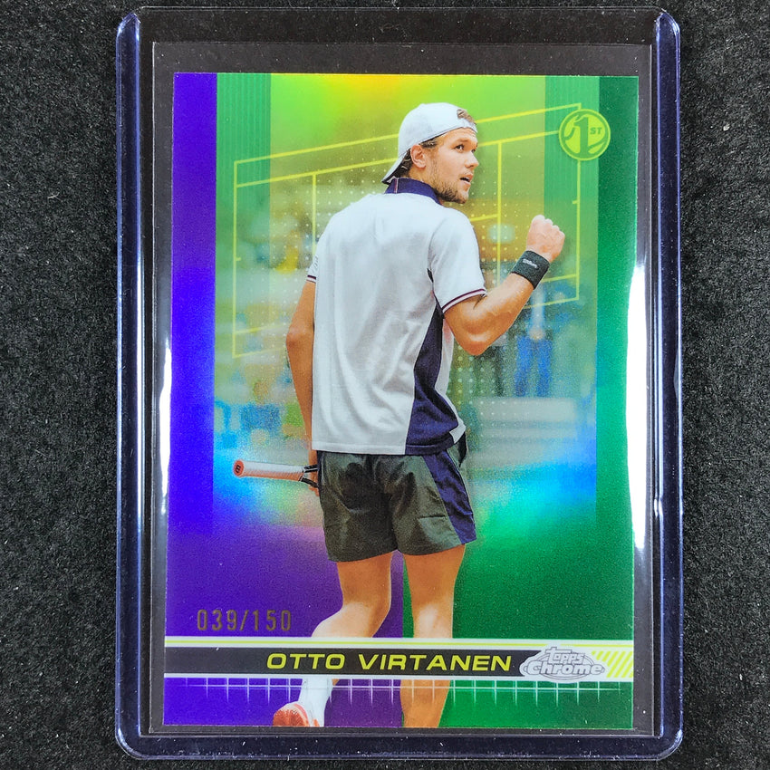 2024 Topps Chrome Tennis OTTO VIRTANEN Base Purple Green 39/150 #174