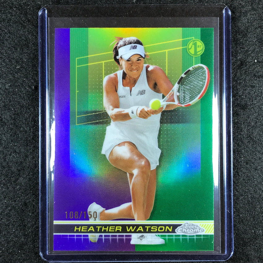 2024 Topps Chrome Tennis HEATHER WATSON Base Purple Green 108/150 #194