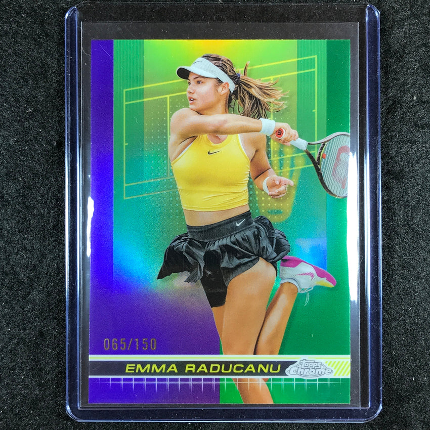 2024 Topps Chrome Tennis EMMA RADUCANU Base Purple Green 65/150 #198