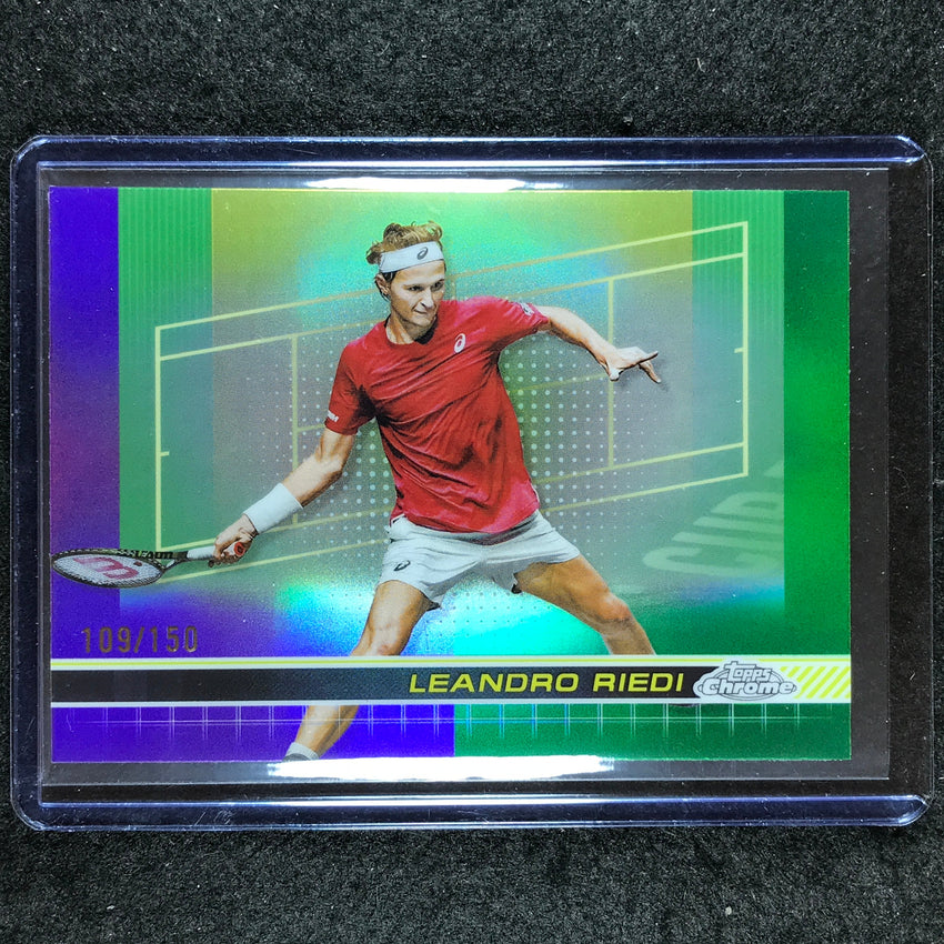 2024 Topps Chrome Tennis LEANDRO RIEDI Base Purple Green 109/150 #199