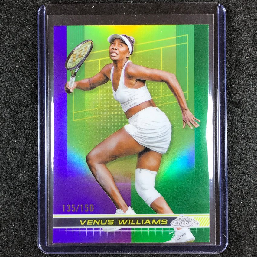 2024 Topps Chrome Tennis VENUS WILLIAMS Base Purple Green 135/150 #200