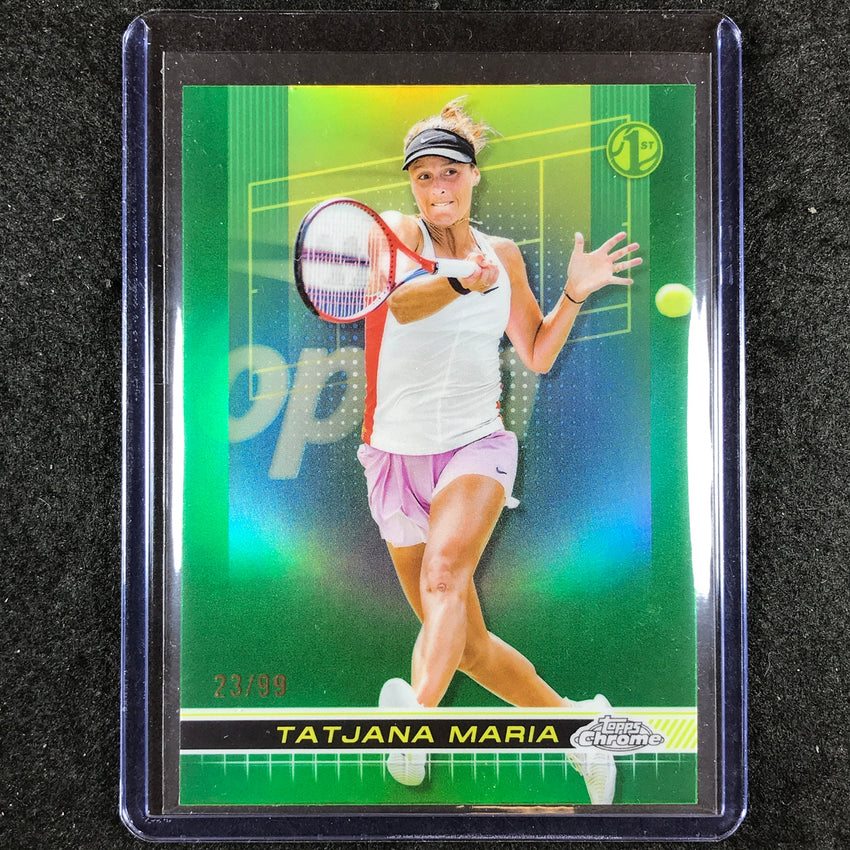 2024 Topps Chrome Tennis TATJANA MARIA Base Green Grass Court 23/99 #3