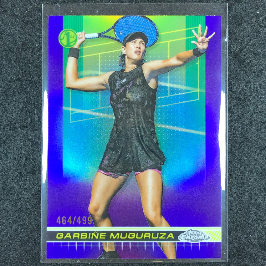2024 Topps Chrome Tennis GARBIÑE MUGURUZA Base Purple /499 #39