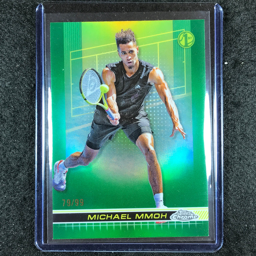 2024 Topps Chrome Tennis MICHAEL MMOH Base Green Grass Court 79/99 #26