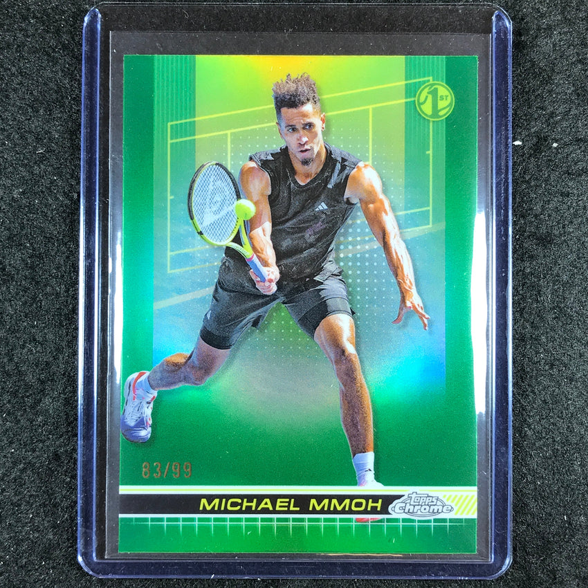 2024 Topps Chrome Tennis MICHAEL MMOH Base Green Grass Court 83/99 #26