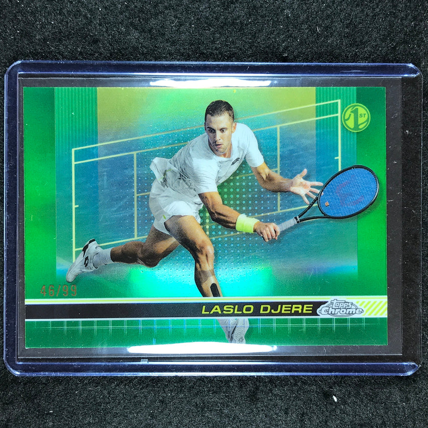 2024 Topps Chrome Tennis LASLO DJERE Base Green Grass Court 46/99 #42