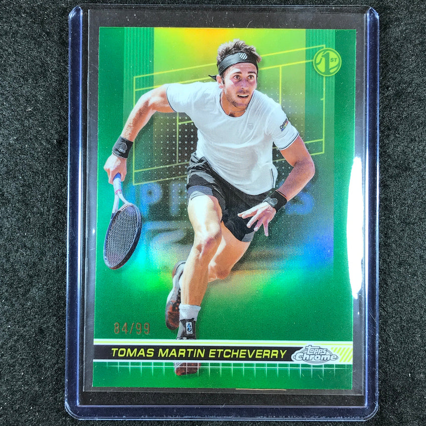 2024 Topps Chrome Tennis TOMAS MARTIN ETCHEVERRY Base Green Grass 84/99 #96