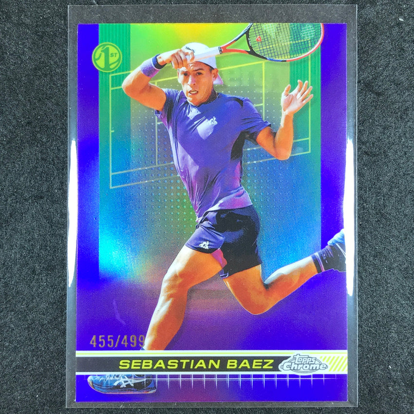 2024 Topps Chrome Tennis SEBASTIAN BAEZ Base Purple /499 #40