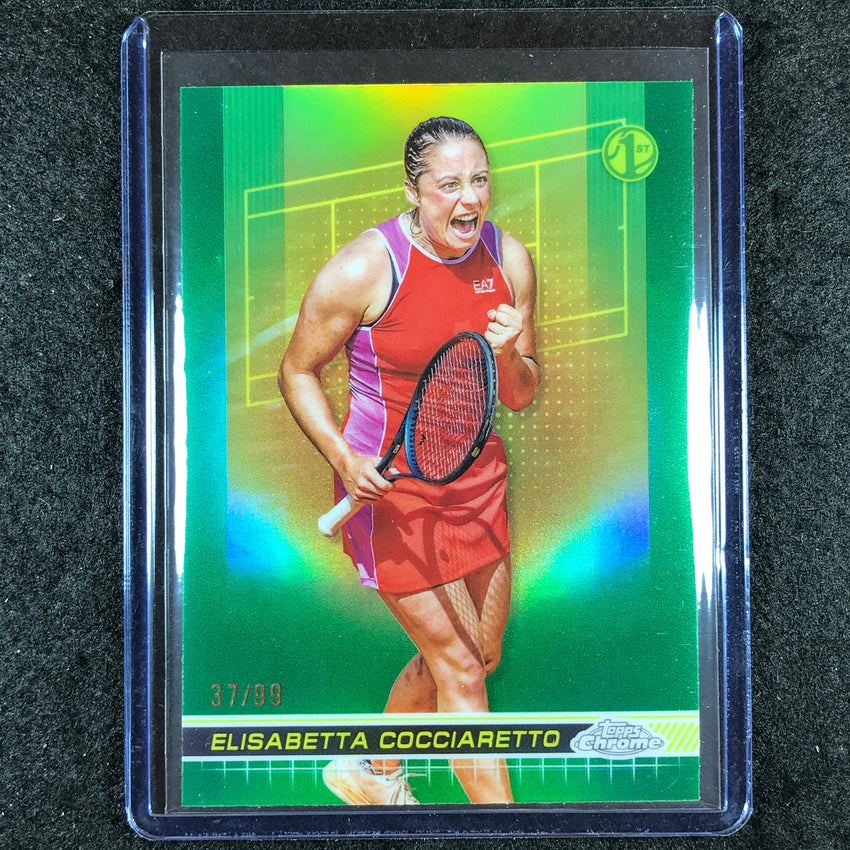 2024 Topps Chrome Tennis ELISABETTA COCCIARETTO Base Green Grass 37/99 #117
