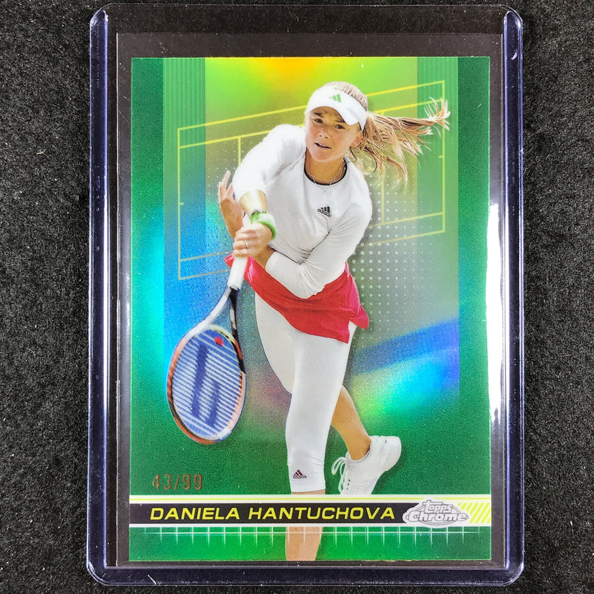2024 Topps Chrome Tennis DANIELA HANTUCHOVA Base Green Grass Court 43/99 #173