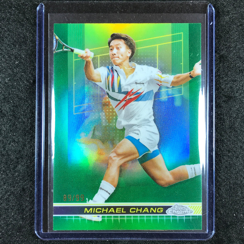 2024 Topps Chrome Tennis MICHAEL CHANG Base Green Grass Court 89/99 #179