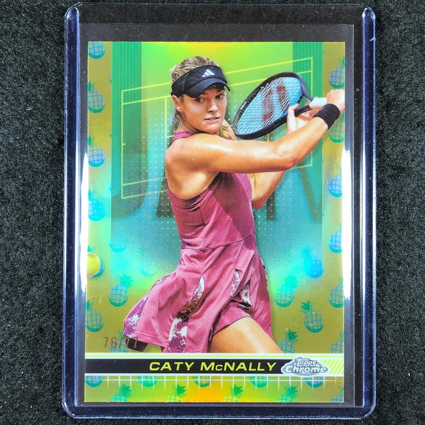 2024 Topps Chrome Tennis CATY MCNALLY Base Pineapple 76/77 #47