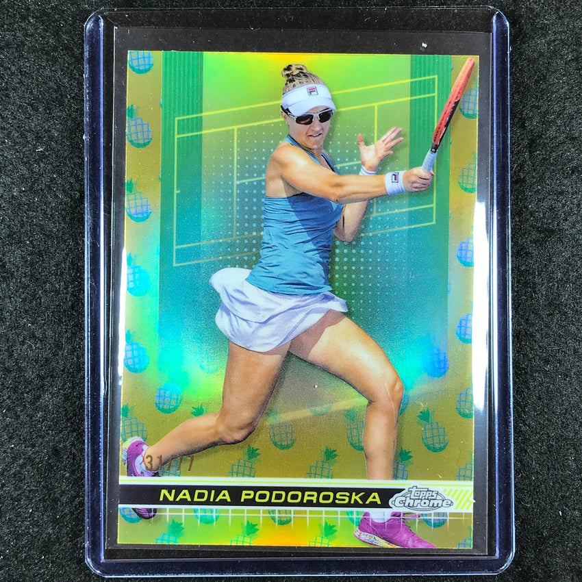 2024 Topps Chrome Tennis NADIA PODOROSKA Base Pineapple 31/77 #83