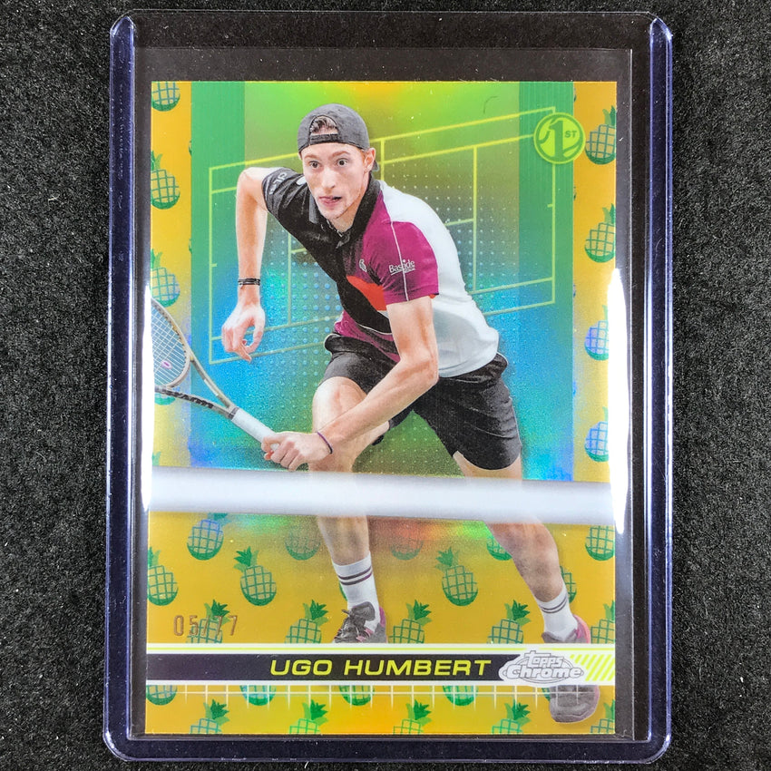 2024 Topps Chrome Tennis UGO HUMBERT Base Pineapple 5/77 #101