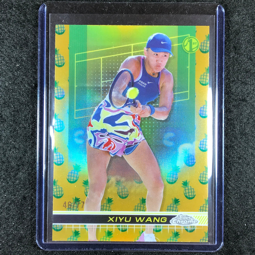 2024 Topps Chrome Tennis XIYU WANG Base Pineapple 46/77 #126