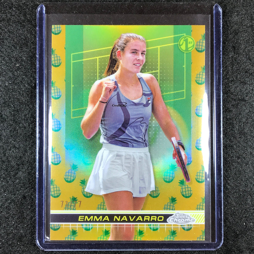 2024 Topps Chrome Tennis EMMA NAVARRO Base Pineapple 71/77 #141