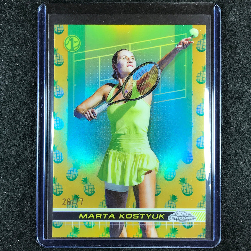 2024 Topps Chrome Tennis MARTA KOSTYUK Base Pineapple 26/77 #149