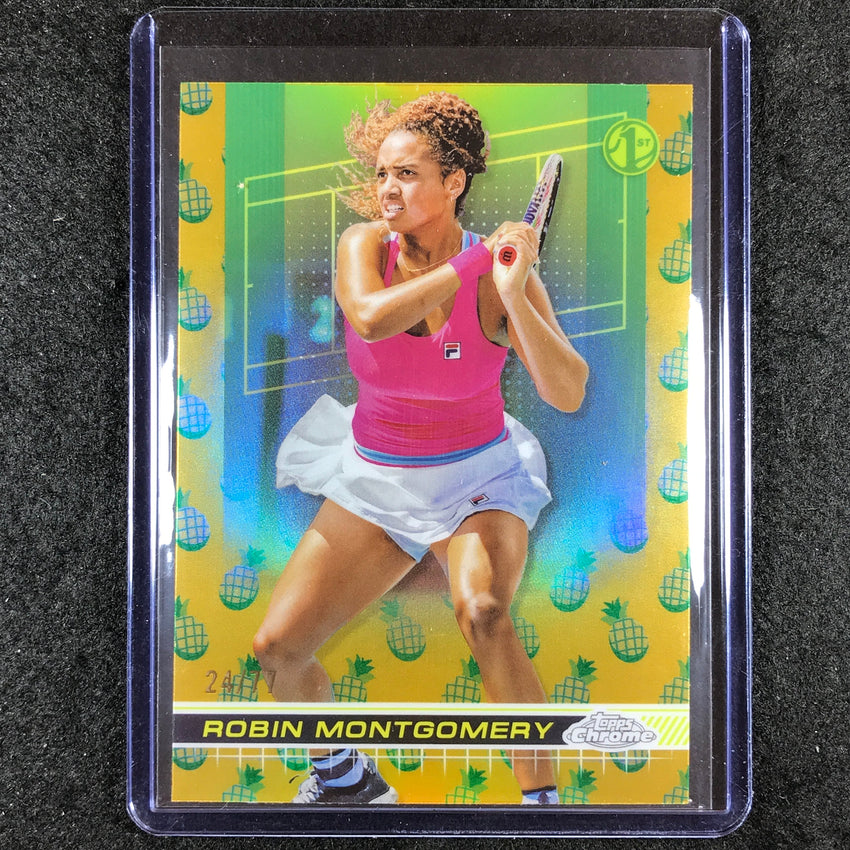 2024 Topps Chrome Tennis ROBIN MONTGOMERY Base Pineapple 24/77 #154
