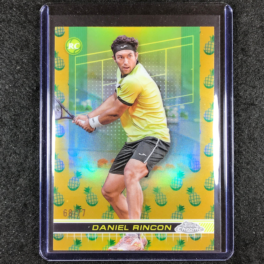 2024 Topps Chrome Tennis DANIEL RINCON Base Pineapple 68/77 #158