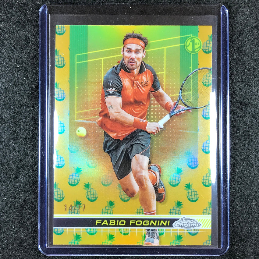 2024 Topps Chrome Tennis FABIO FOGNINI Base Pineapple 14/77 #165