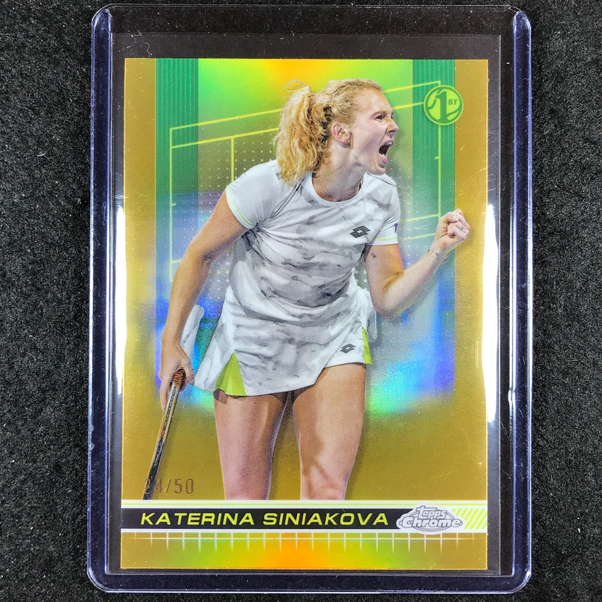 2024 Topps Chrome Tennis KATERINA SINIAKOVA Base Gold 24/50