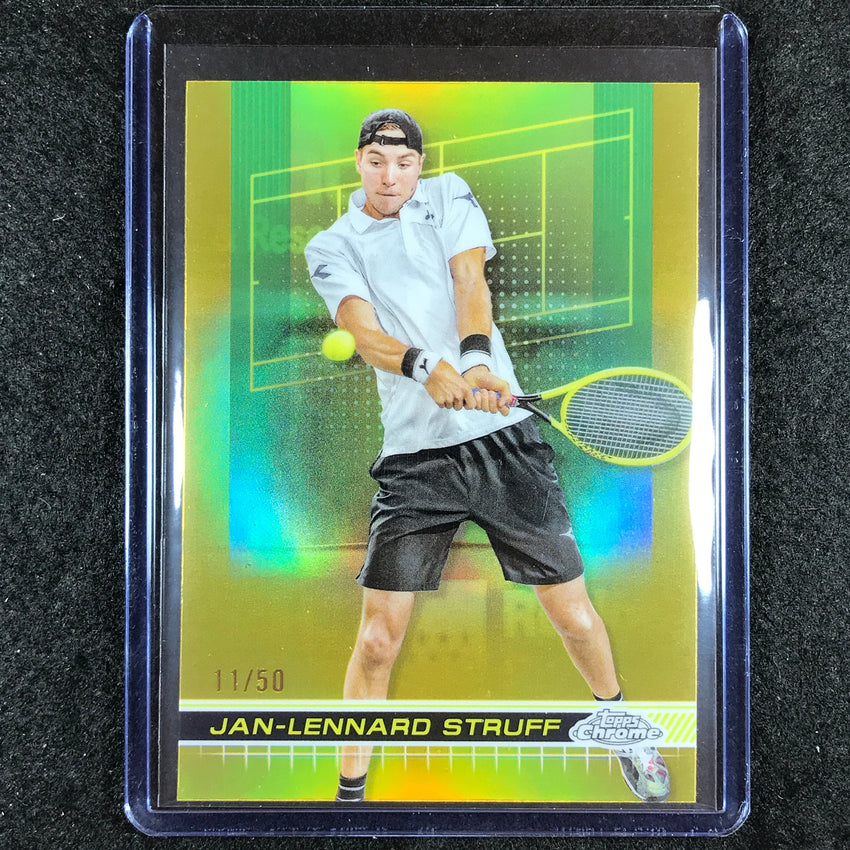 2024 Topps Chrome Tennis JAN-LENNARD STRUFF Base Gold 11/50